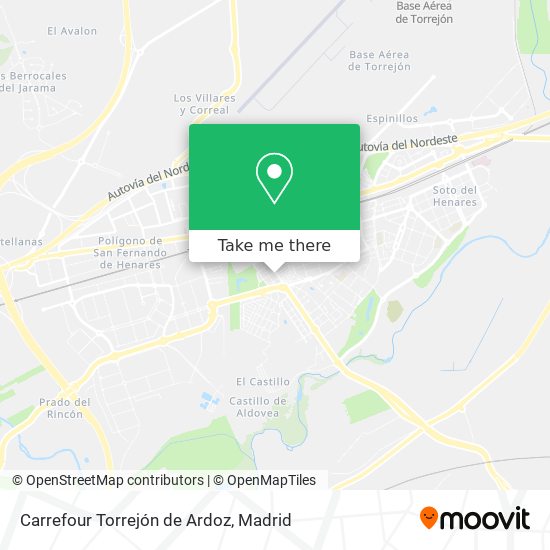 Carrefour Torrejón de Ardoz map