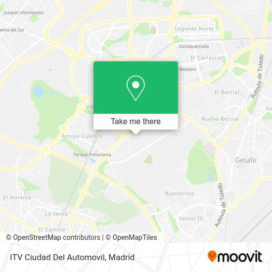 ITV Ciudad Del Automovil map