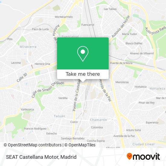 mapa SEAT Castellana Motor