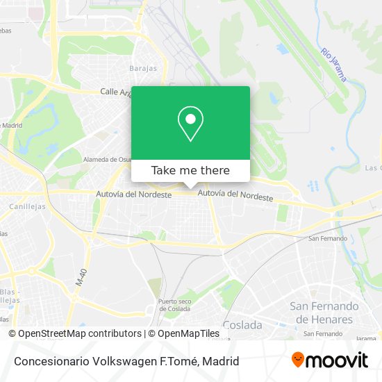 Concesionario Volkswagen F.Tomé map