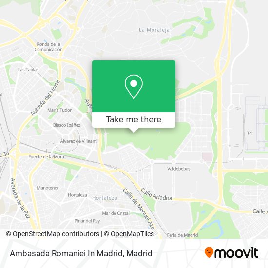 Ambasada Romaniei In Madrid map