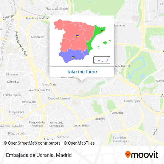 Embajada de Ucrania map