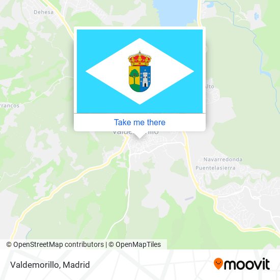 mapa Valdemorillo