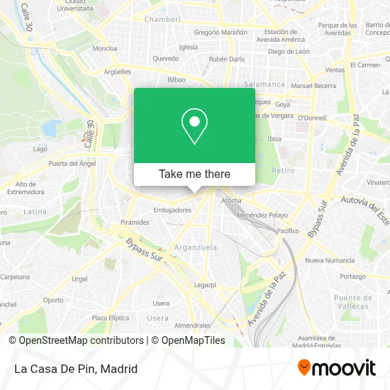 La Casa De Pin map