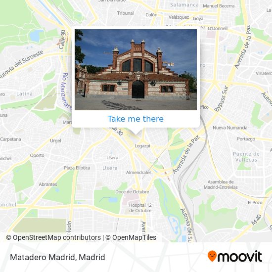 Matadero Madrid map