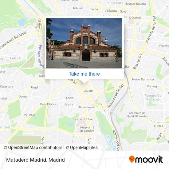 Matadero Madrid map