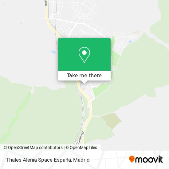 Thales Alenia Space España map