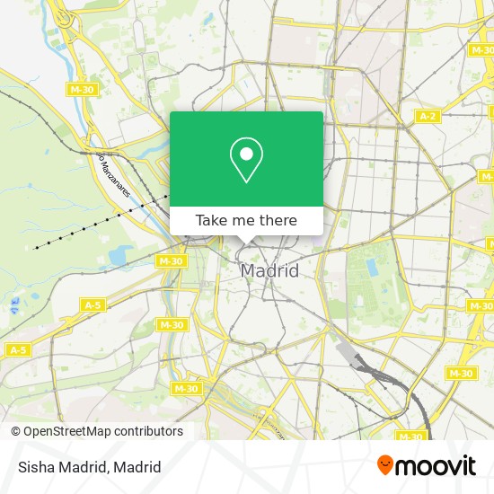 Sisha Madrid map