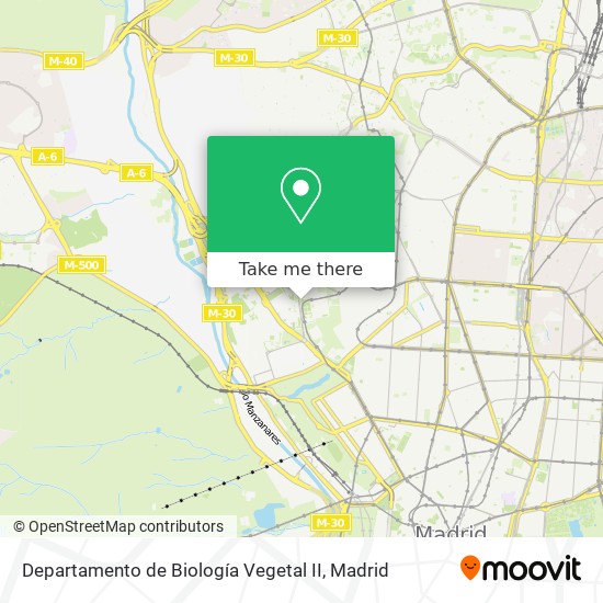 Departamento de Biología Vegetal II map