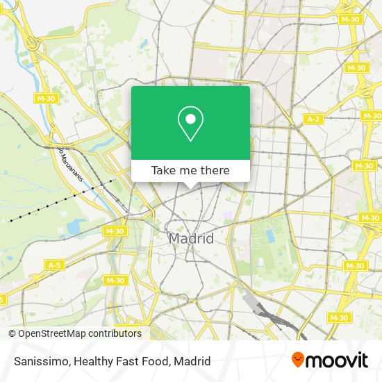 Sanissimo, Healthy Fast Food map