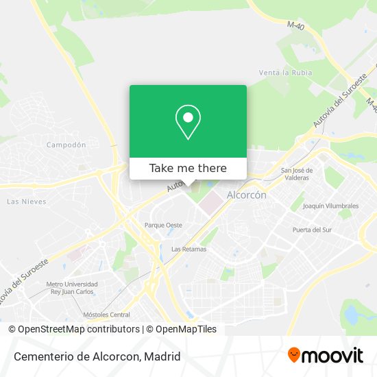 Cementerio de Alcorcon map