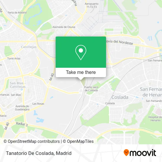 Tanatorio De Coslada map