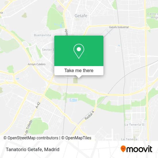 Tanatorio Getafe map