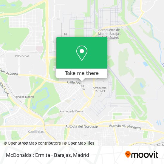 McDonalds : Ermita - Barajas map