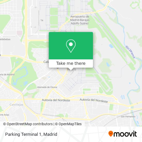 Parking Terminal 1 map