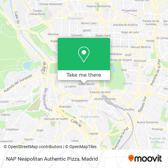 mapa NAP Neapolitan Authentic Pizza