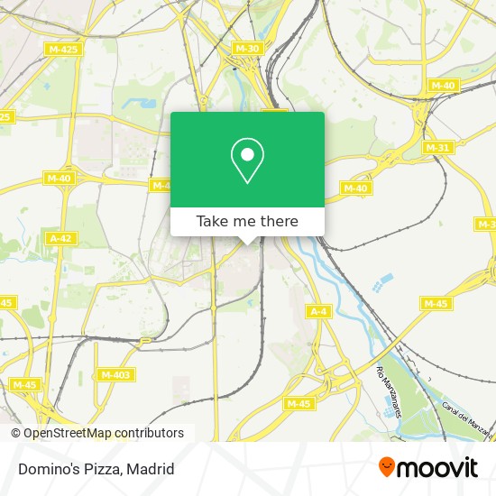 mapa Domino's Pizza