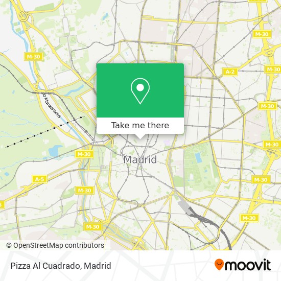 Pizza Al Cuadrado map