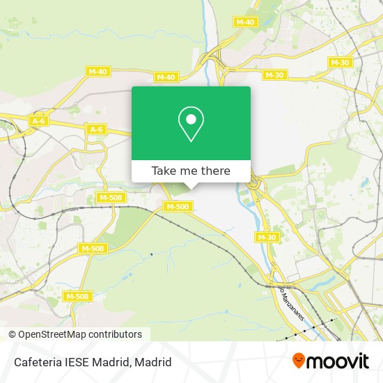 Cafeteria IESE Madrid map