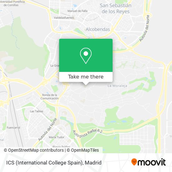 ICS (International College Spain) map