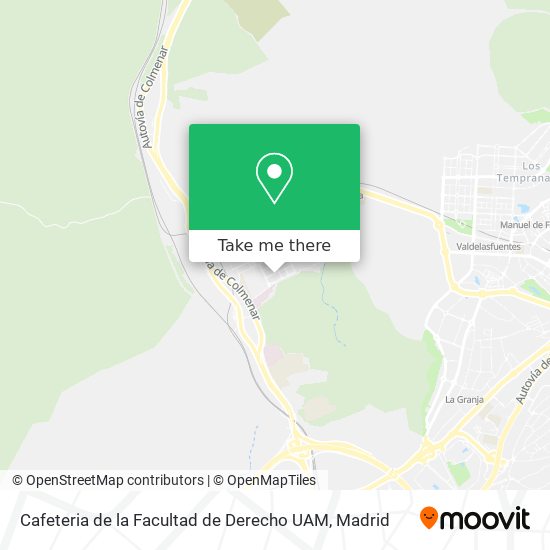 Cafeteria de la Facultad de Derecho UAM map