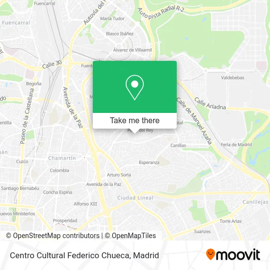 Centro Cultural Federico Chueca map