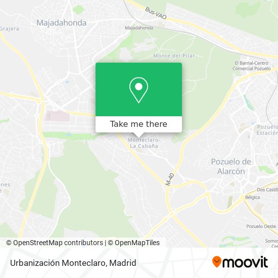 Urbanización Monteclaro map