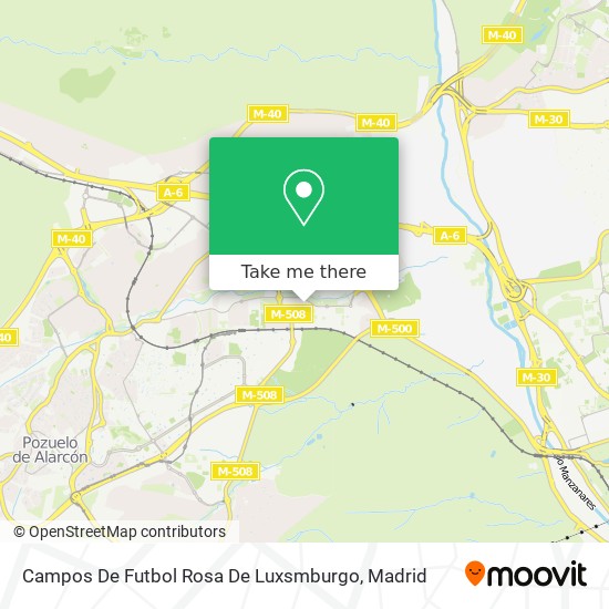 Campos De Futbol Rosa De Luxsmburgo map