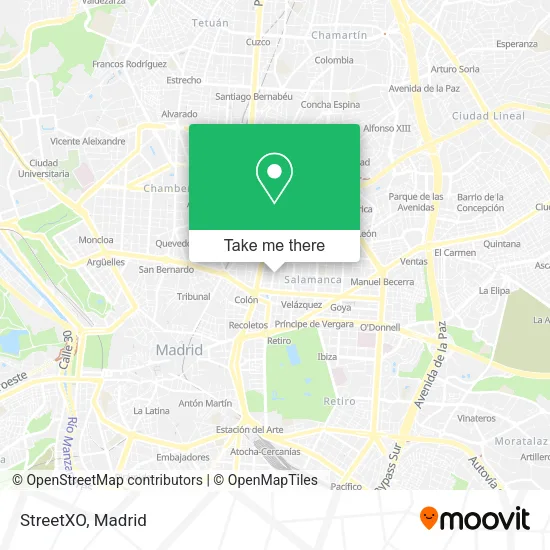 StreetXO map