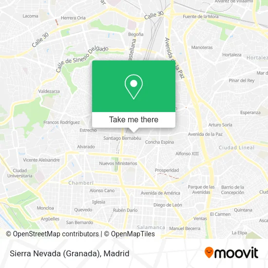 Sierra Nevada (Granada) map