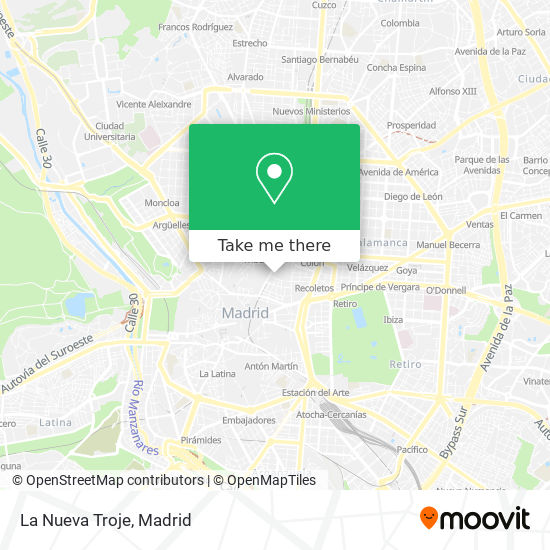 La Nueva Troje map