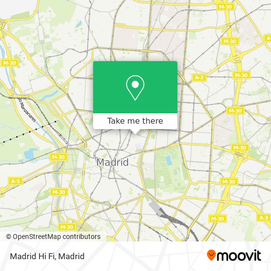 mapa Madrid Hi Fi