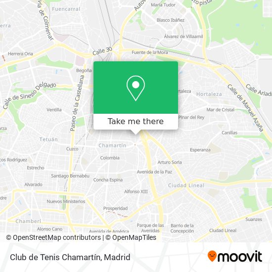 Club de Tenis Chamartín map