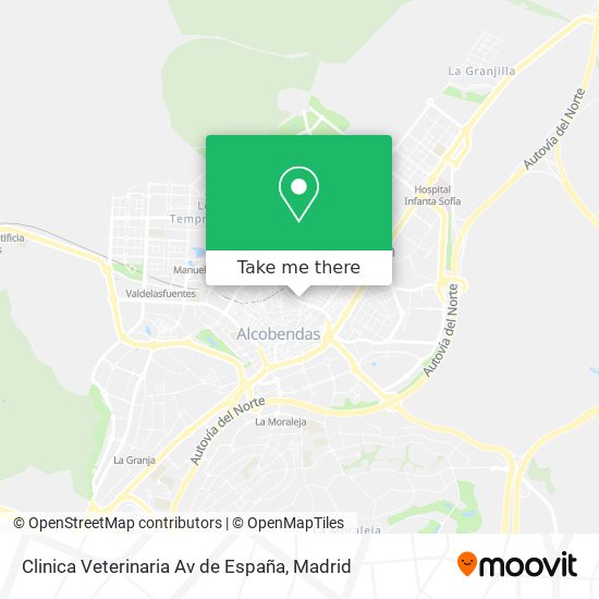 mapa Clinica Veterinaria Av de España