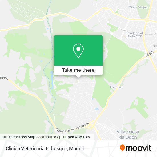 mapa Clinica Veterinaria El bosque