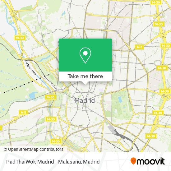 PadThaiWok Madrid - Malasaña map