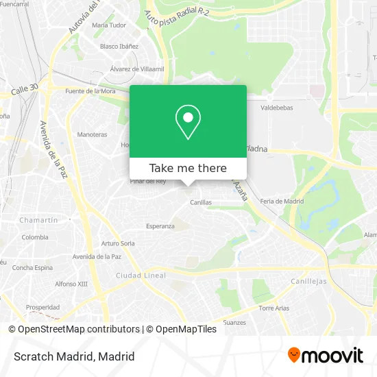 Scratch Madrid map