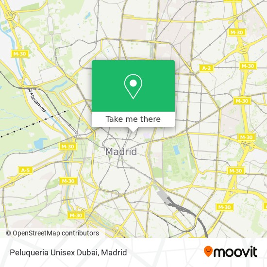 mapa Peluqueria Unisex Dubai