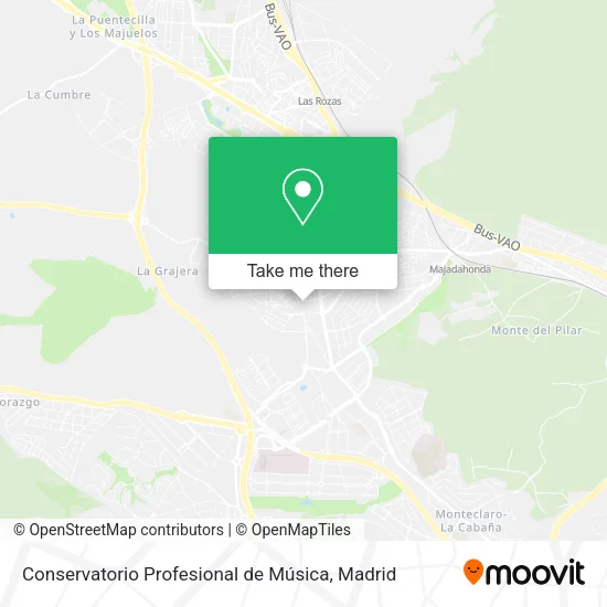 mapa Conservatorio Profesional de Música