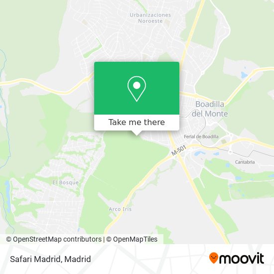 Safari Madrid map