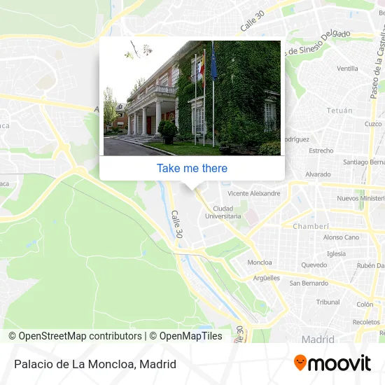 Palacio de La Moncloa map