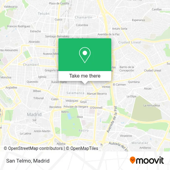 San Telmo map