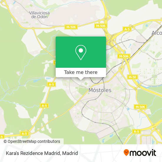 Kara's Rezidence Madrid map