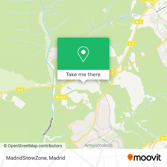 mapa MadridSnowZone