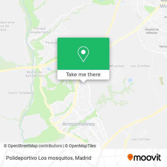 Polideportivo Los mosquitos map