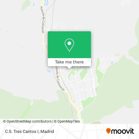 C.S. Tres Cantos I map