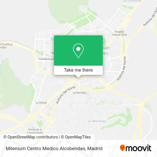 Milenium Centro Medico Alcobendas map