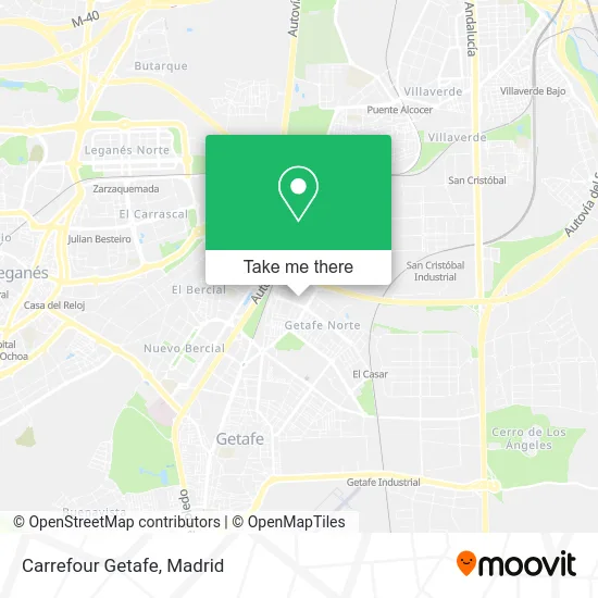 Carrefour Getafe map