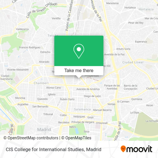 CIS College for International Studies map