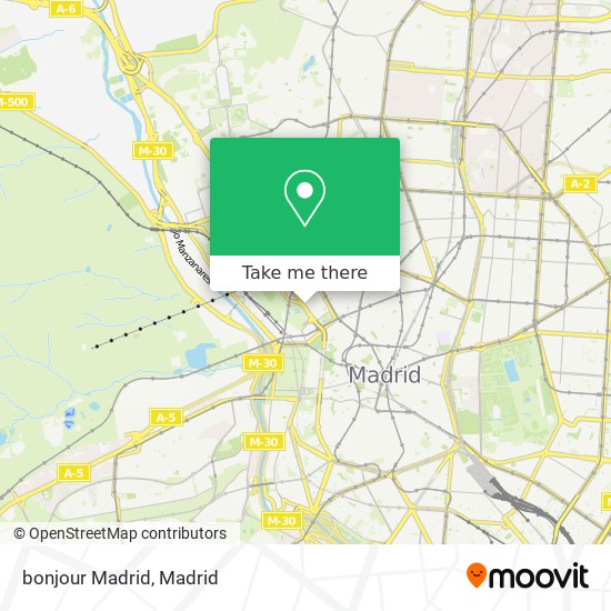 mapa bonjour Madrid